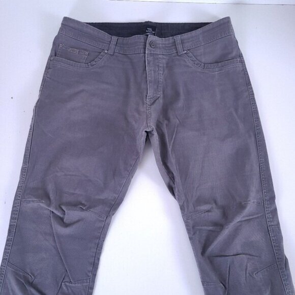Kuhl Gray Kanvus Canvas Hiking Jeans Size 40x30* - Picture 2 of 11